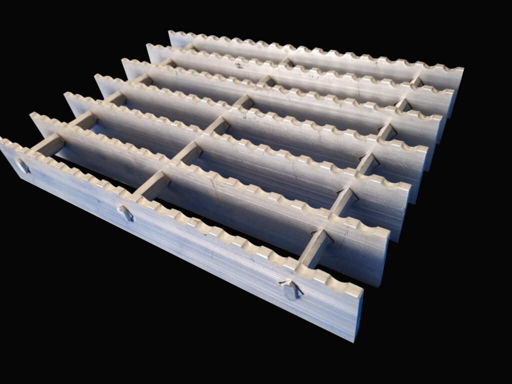 Aluminum rectangular grating